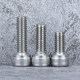 M3.5 304 stainless steel glossy HM cup head hexagon screw cylindrical head bolt machine silk national standard GB70.1