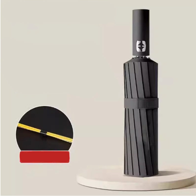 全自动双龙骨加固黑胶晴雨伞DP升级版