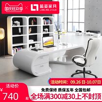 Lanling chief desk simple modern office furniture boss table big class paint manager desk combination arc