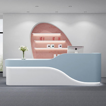 Beauty Salon Bar Terrace Modern Minimalist Company Front Office Clothing Store Custom Beauty Hair Shop Reception Desk Medecchia Store Cashier