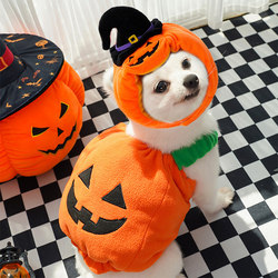 Dog Halloween Clothes Funny Pumpkin Pet Teddy Bears Beaumi Costume Small Size Dogs Funny Winter Dress Up
