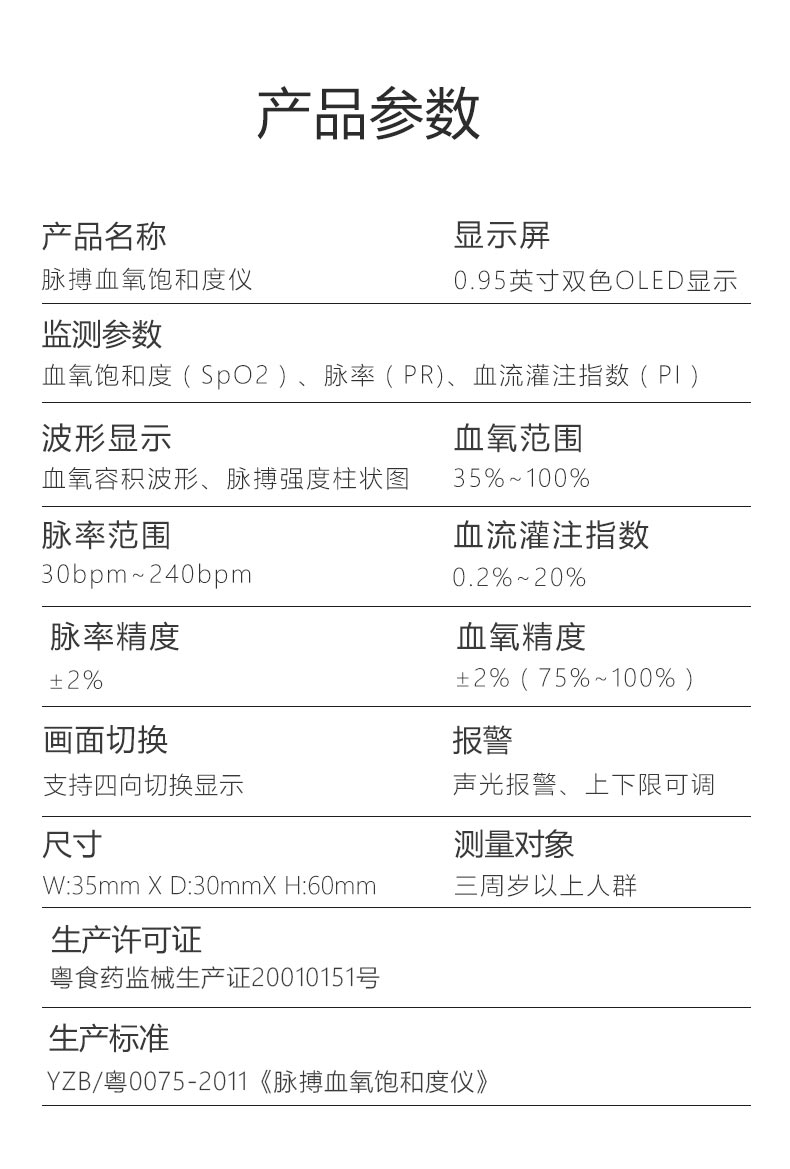 力康 指夹式血氧仪 血氧脉搏同测 图15