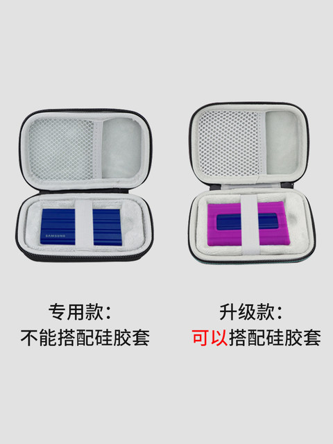 Suitable for Samsung T7Shield Mobile Solid-State Drive Storage Bag, Shock-Proof and Drop-Proof Protective Case, Ssd Pressure-Resistant Box