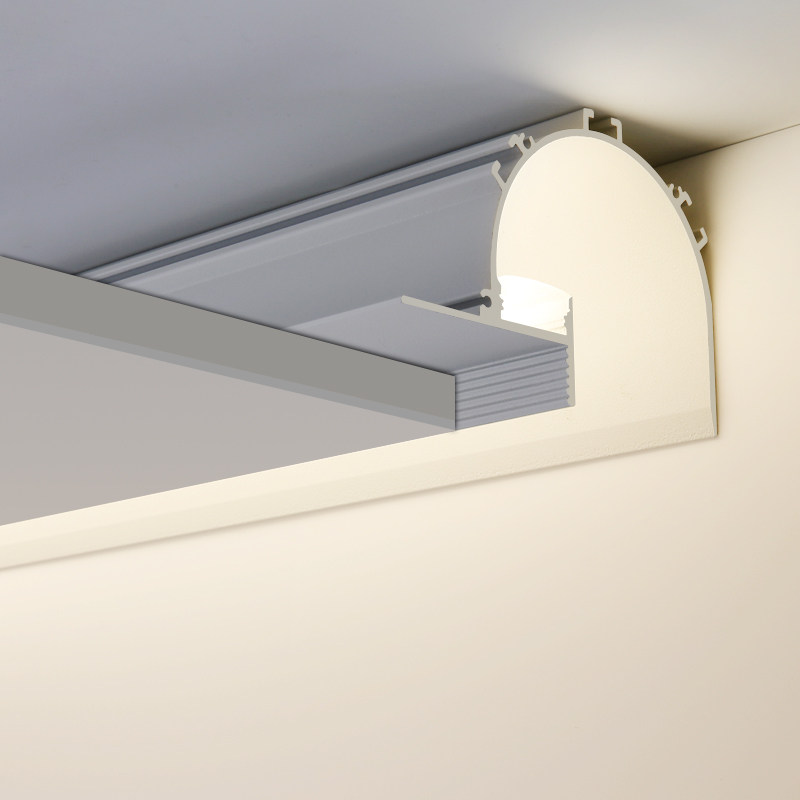 Wall washer lamp linear lamp embedded indoor living room without main lamp lighting reflective return invisible lamp slot linear lamp