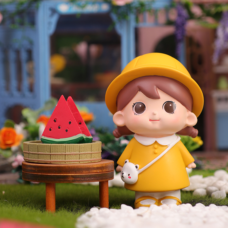 Cute girl decoration office desktop decoration Japanese cure car couple doll birthday gift girl