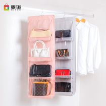 Bag storage bag hanging bag finishing dustproof protection bag transparent wardrobe hanging bag household bag artifact