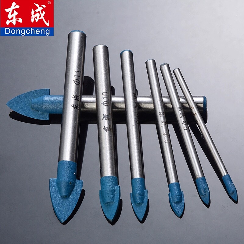 Dongcheng alloy triangle drill tile drill tip drill drill drill ceramic drill wall drill drill drill drill drill
