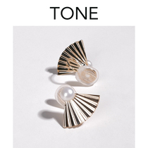 No ear hole into natural freshwater pearl fan ear clip mosquito coil French advanced temperament autumn winter commute simple