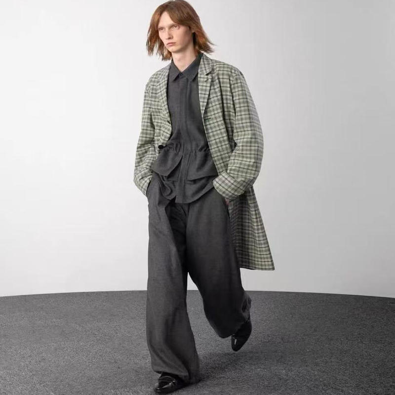 Ptk Long Pants in the Same Fabric as the Thick Wool Version, with a Non-Chilly Cotton Lining, Drawstring at the Bottom for Adjustment, and Elastic Waistband Ptk Long Pants in the Same Fabric as the Thick Wool Version, with a Non-Chilly Cotton Lining, Drawstring at the Bottom for Adjustment, and Elastic Waistband