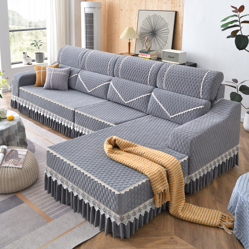 Custom Sofa Cover All Season Universal Non-slip Sofa Cushion Back Cushion Solid Wood Leather Sofa Full Bag Summer Sofa Cushion