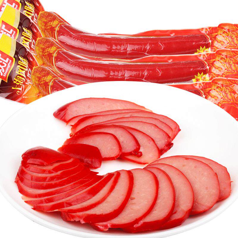 Double Wire Shanghai Flavor Red Sausage 300g Large Root Meat Sausage Cold Mix Cooked Food Delicious Lunch Ready-to-eat Cold Dish-Taobao
