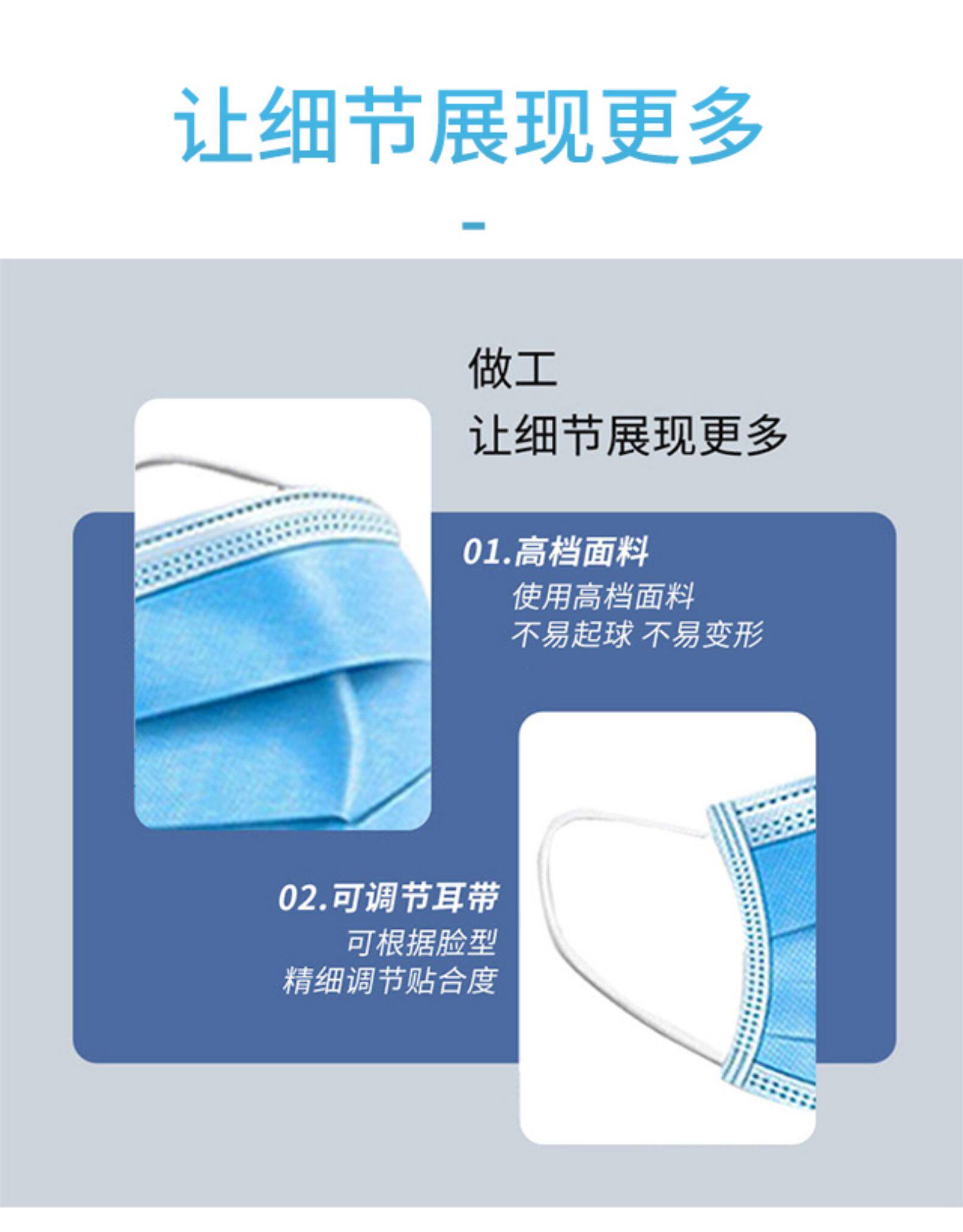 亿吉堂 三层熔喷布口罩 100个 图6