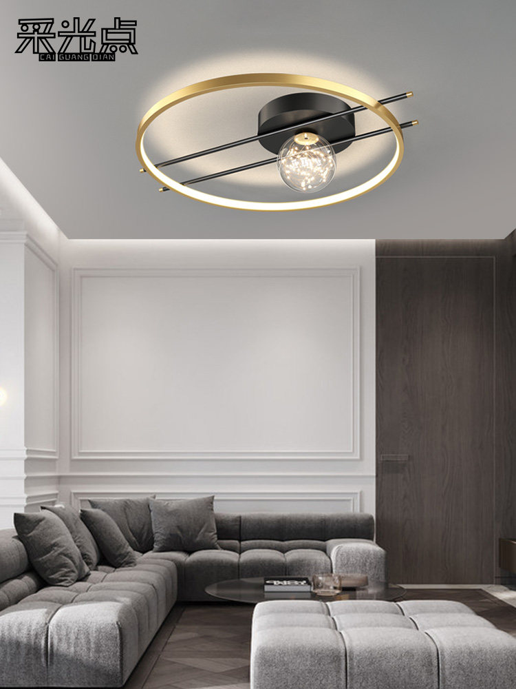 Bedroom lights Nordic light luxury atmosphere LED ceiling light 2021 new Tmall elf intelligent simple living room lamps