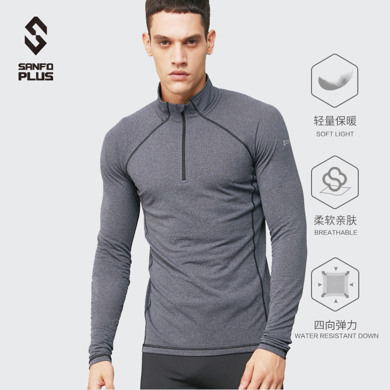 SANFOPLARTEC Lightweight Control Temperature Breakfast Running Shirt Couple for Long Sleeve Couple Male 18023
