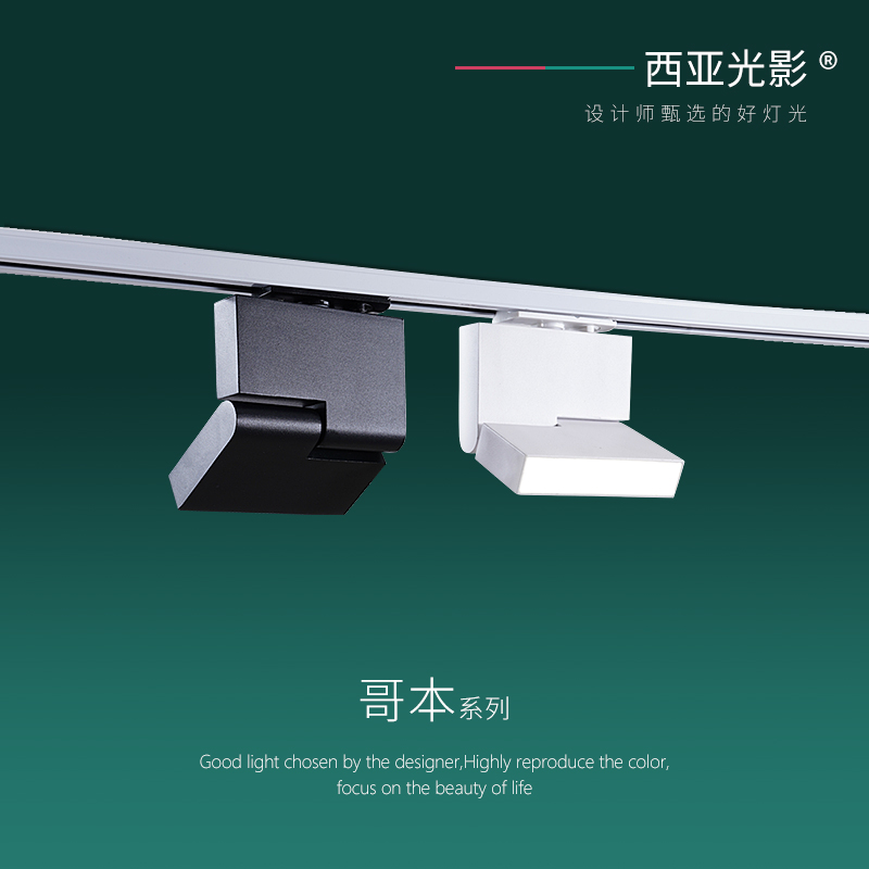 Western Light and Shadow LED Rail Lights White Black Nordic Creative Living Room Household Background Wall Guide Lights