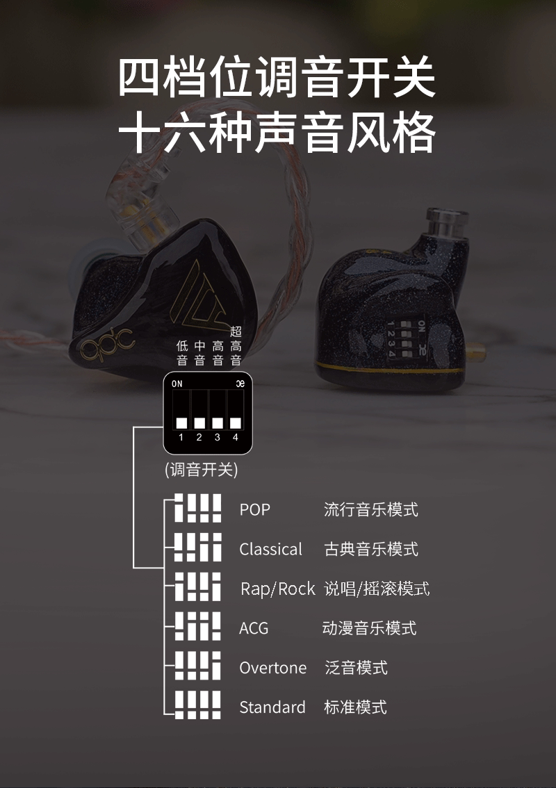qdc变色龙V14静电动铁旗舰HiFi耳机插图8