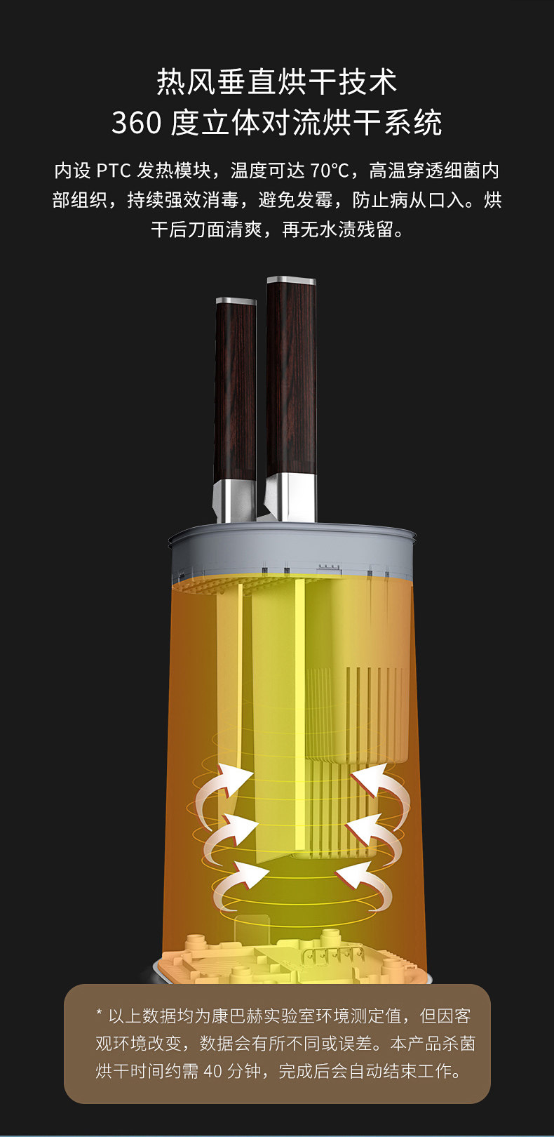 KBH 康巴赫 KBH-A33 智能紫外线消毒烘干刀筷架 天猫优惠券折后￥199包邮（￥499-300）