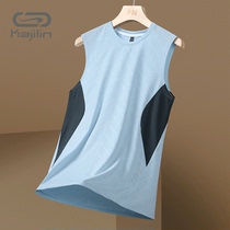 Jianling Outdoor Fitness Sports Vest Summer Fitness Clothing Running Training Clothing Casual Stretch Breathable Quick-Drying T-Shirt