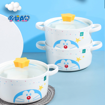 Doxa A Dream Blister Noodle Bowl with cover Ceramics Student Day Style Dormitory Eat Convenience Noodle Bowl Home Big Number Single Cute