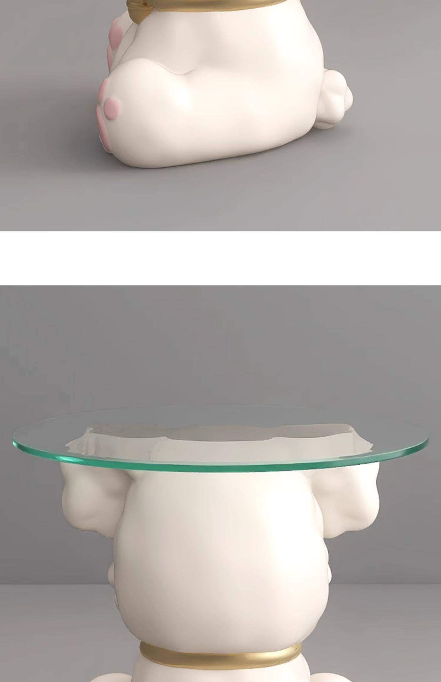 奶油风熊落地摆件装饰品电视柜旁沙发边几床头柜高级感乔迁礼物详情35