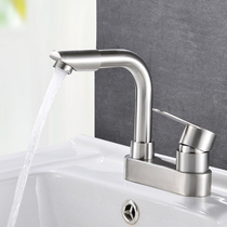 304 stainless steel face basin tap single to double hole hot and cold tap old fashioned washbasin double take three holes tap