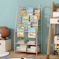 Childrens toy storage rack childrens campus storage cabinet sorting rack student simple iron bookshelf