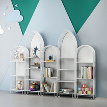 Childrens book storage rack toy sorting integrated Cabinet kindergarten multi-layer floor picture book two-in-one