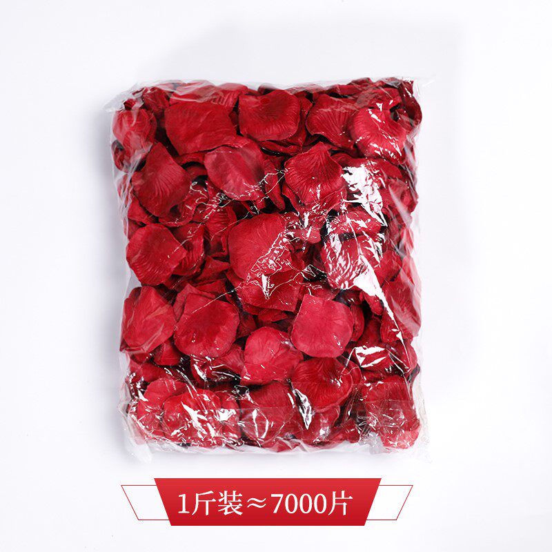 Wedding room proposal decoration rose petal non-woven fabric fake flower wedding room decoration simulation wedding hand sprinkled flowers without rubbing