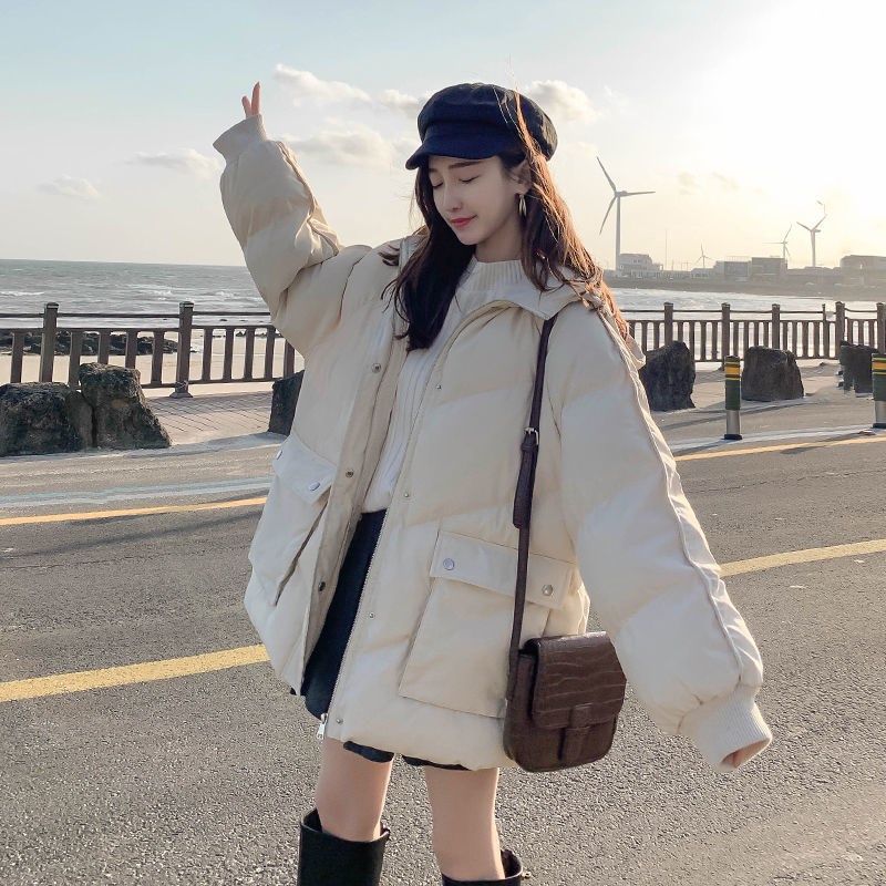 Cotton-padded clothes women Korean loose cotton-padded jacket 2020 New ins short student bread clothing anti-season winter coat