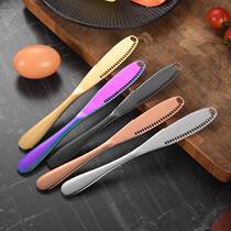 Amazon Butter Knife 430 stainless steel with hole bull knife cheese knife breakfast bakery jam wig