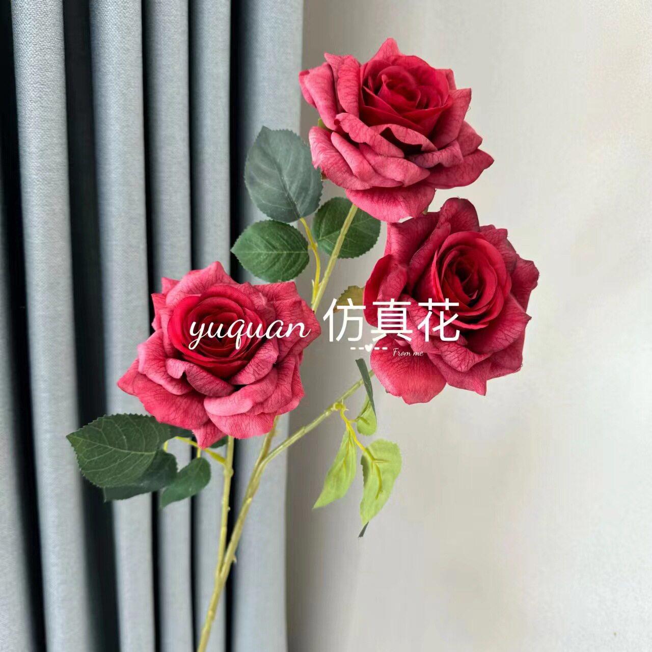 Искусственные розы Jupu Mocha Rose серые