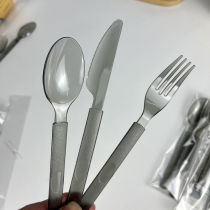 Disposable cutlery forks and spoons individually packaged set of paper towels long-handled fruit scoops fruit salad forks takeaway meals
