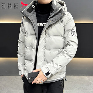 Red Dragonfly Large Size down Jacket Men's Winter New Trendy Hooded Lightweight down Jacket Casual Warm Jacket for Men