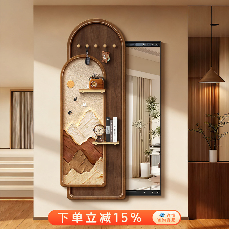 Medieval-Style Perforated Board Invisible Dressing Mirror, Hidden Full-Length Mirror, Hanging Painting, Concealed Sliding Entrance Decorative Painting Medieval-Style Perforated Board Invisible Dressing Mirror, Hidden Full-Length Mirror, Hanging Painting, Concealed Sliding Entrance Decorative Painting