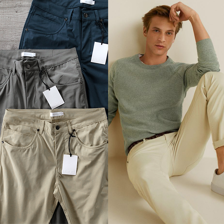 Classic Light Luxury Minimalist Style Tailored Functional Quick-Dry Golf Slim-Fit Casual Pants Men's Long Pants Business Chino