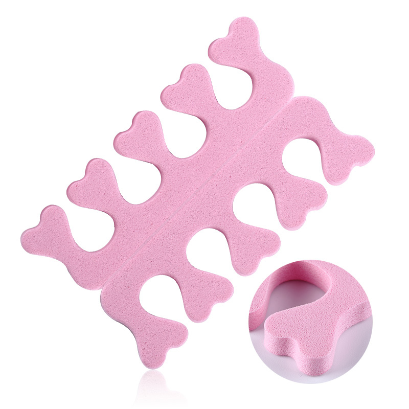 Nail tool finger toe divider cotton eco-friendly household nail polish standing auxiliary fixing tool 1 pair