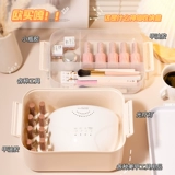 Вместительная и большая коробка для хранения для маникюра, большой настольный профессиональный лак для ногтей для выхода на улицу, пластиковый ящик для хранения