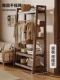 Solid Wood Floor-Standing Coat Rack, Bedroom Home Use Simple Storage Rack at the End of the Bed, Clothes Drying Rack