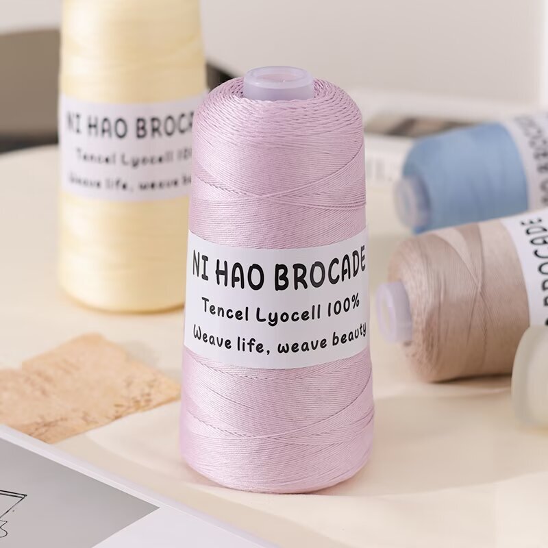 Silk 6-Strand Lace Yarn for Handmade DIY Knitting, Baby Cashmere Fine Yarn Ball for Crocheting Shawls and Sweaters, Tencel Cotton Yarn