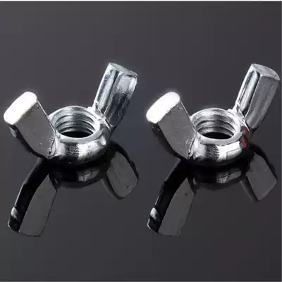 Galvanized butterfly nut horn nut carbon steel nut ingot hand screw cap M3M4M5M6M8M10M12