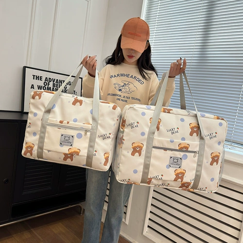 Вместительная и большая сумка для путешествий, портативная сумка через плечо для выхода на улицу, портативный чемодан, набор, сумка для хранения