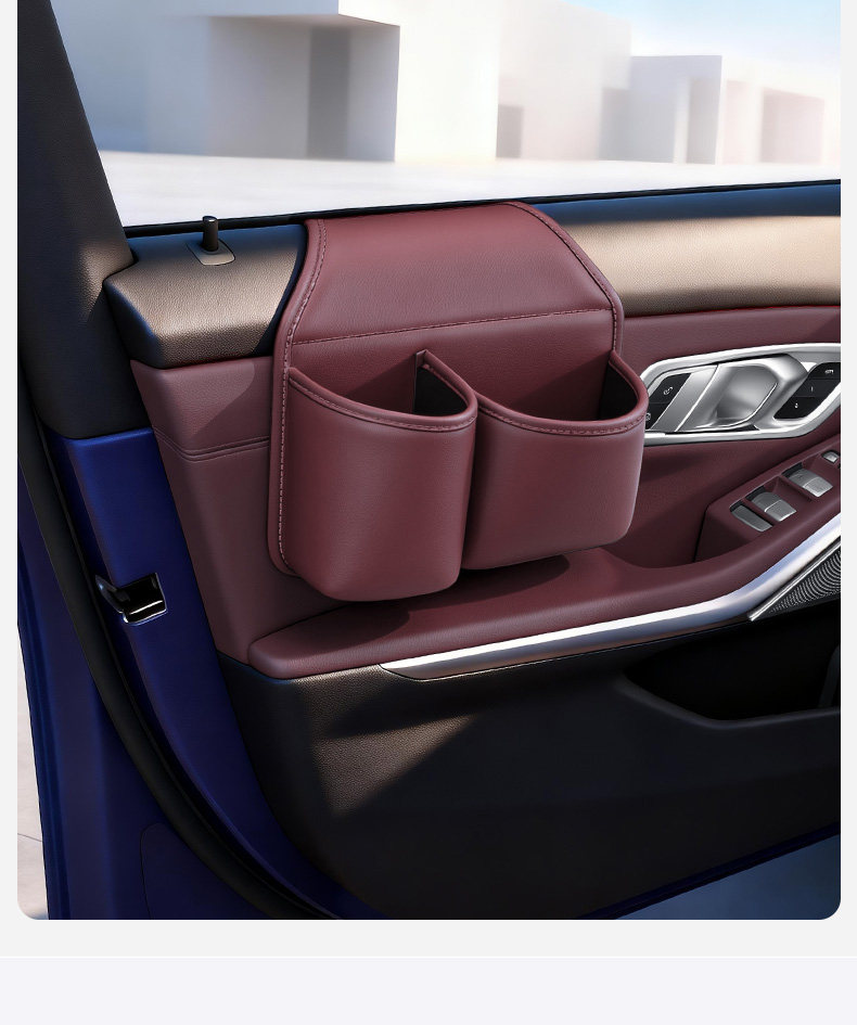 Car door side drink cup holder, in-car phone storage box, car door and window storage box, storage container