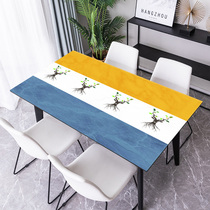Imitation marble tattooy tea table mat waterproof and anti-burn pvc soft glass table cloth protective film table cushion
