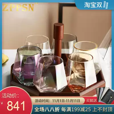 Italian ZPPSN glass home Nordic style teacup wine glass set living room creative