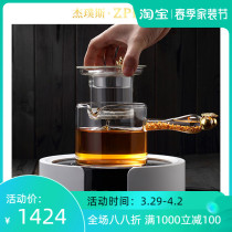 ZPPSN Day-style high temperature resistant side to boil teapot electric pottery stove cooking tea stove tea stove with upscale suit