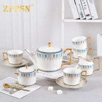 Italy ZPPSN Tea set Light luxury English afternoon tea Bone China coffee cup Wedding gift Teapot ceramic