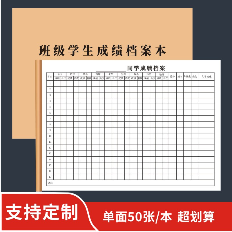 Class Student Performance Record Book, Junior High School Student Exam Record, High School Exam Ranking Changes, Teacher Management Form Class Student Performance Record Book, Junior High School Student Exam Record, High School Exam Ranking Changes, Teacher Management Form