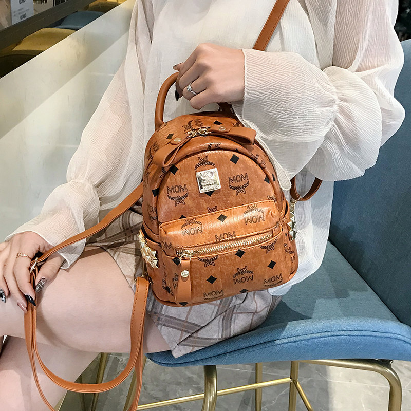 If Wind Double Shoulder Bag Women's Bag 2020 New Tide Casual Bag Han Edition Trend Bag Women Fashion 100 Hitch-style Shoulder Bag