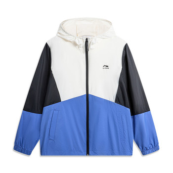 Li-Ning Sports Trend Series Men's Sports Windbreaker Woven Comfortable Hooded Casual Sun Protection Clothing Afdu363