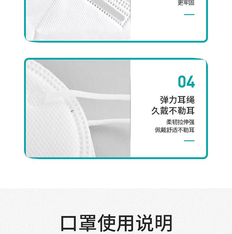 安战 KN95级别防护口罩 50只 图8